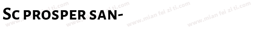 Sc prosper san字体转换